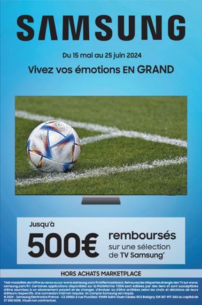 Promos de Multimédia et Electroménager à Villefranche-sur-Saône | Jusqu'à 500€ remboursés sur MDA | 07/06/2024 - 25/06/2024