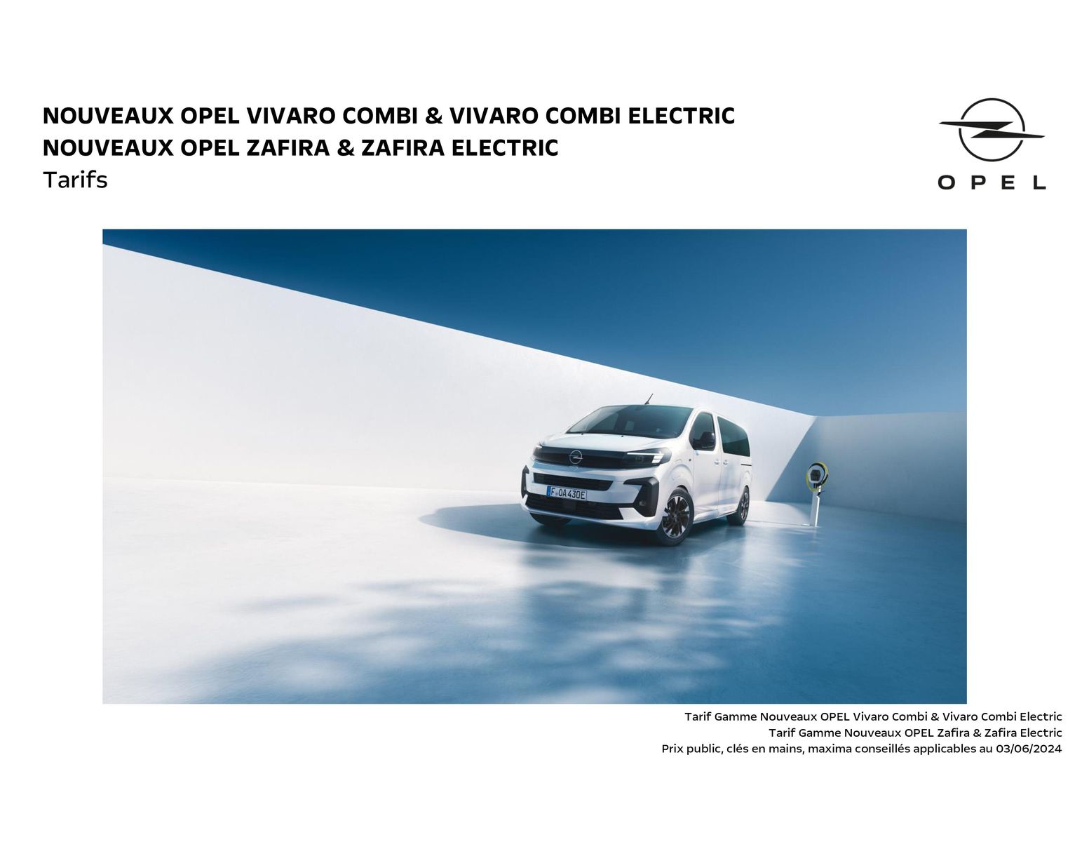 Catalogue Opel Zafira Life, page 00001
