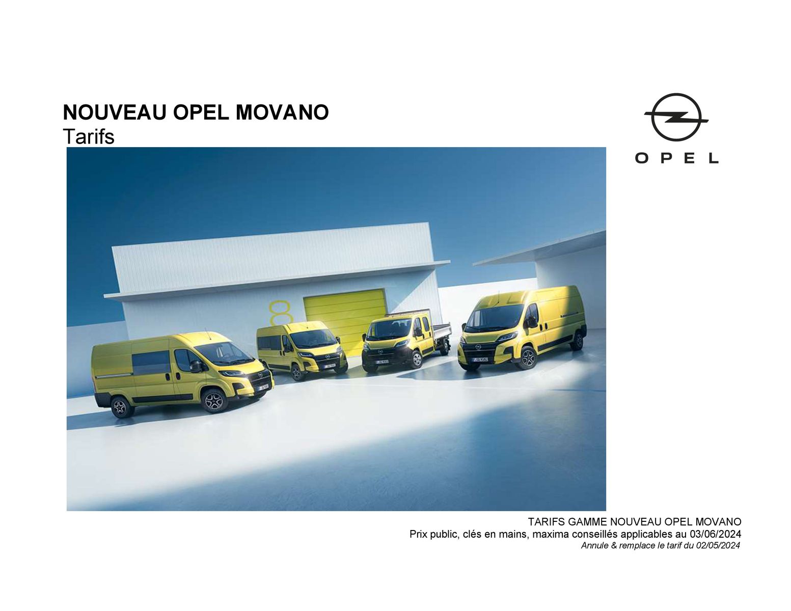 Catalogue Opel Nouveau Movano, page 00001