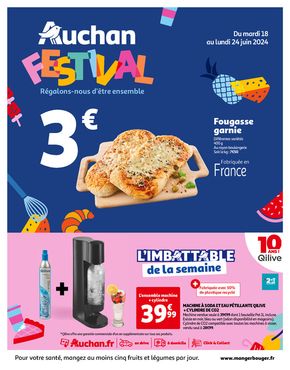 Promos de Supermarchés à Étretat | Festival Auchan ! Régalons nous d'être ensemble sur Auchan Hypermarché | 18/06/2024 - 24/06/2024