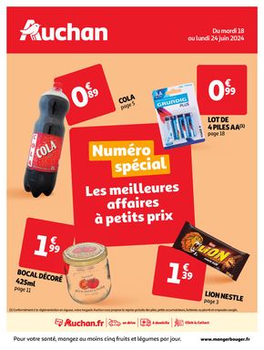 Catalogue Auchan Hypermarché à Auvillers-les-Forges | Les meilleures affaires à petits prix | 18/06/2024 - 24/06/2024
