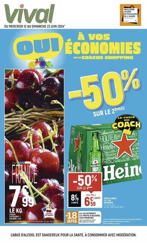 Promos de Supermarchés à Le Freney-d'Oisans | -50% sur le 2ème sur Vival | 12/06/2024 - 23/06/2024