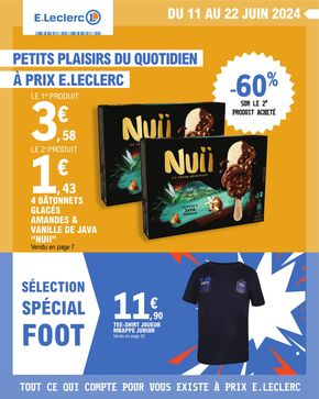Promos de Supermarchés à Rion-des-Landes | Petits plaisirs du quotidien à prix E.Leclerc sur E.Leclerc | 11/06/2024 - 22/06/2024