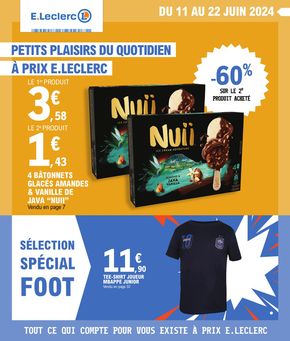 Promos de Supermarchés à Pléneuf-Val-André | Petits plaisirs du quotidien à prix E.Leclerc sur E.Leclerc | 11/06/2024 - 22/06/2024