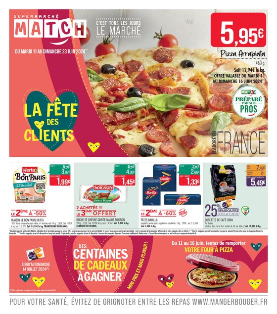 Catalogue Supermarché Match à Château-Salins | LA FÊTE DES CLIENTS | 10/06/2024 - 23/06/2024