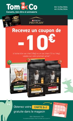 Promos de Jardineries et Animaleries à Orvault | RECEVEZ UN COUPON DE -10€ sur Tom&Co | 12/06/2024 - 23/06/2024
