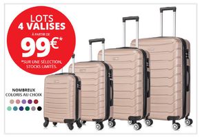 Promos de Mode à Saint-Girons | Lots 4 valises a partir de 99€ sur Rayon d'Or | 11/06/2024 - 30/06/2024