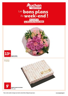 Catalogue Auchan Supermarché à Tours | Les bons plans du week-end dans votre super ! | 13/06/2024 - 16/06/2024
