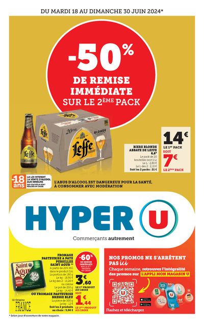 Catalogue Hyper U à Chemellier | Hyper U | 18/06/2024 - 30/06/2024