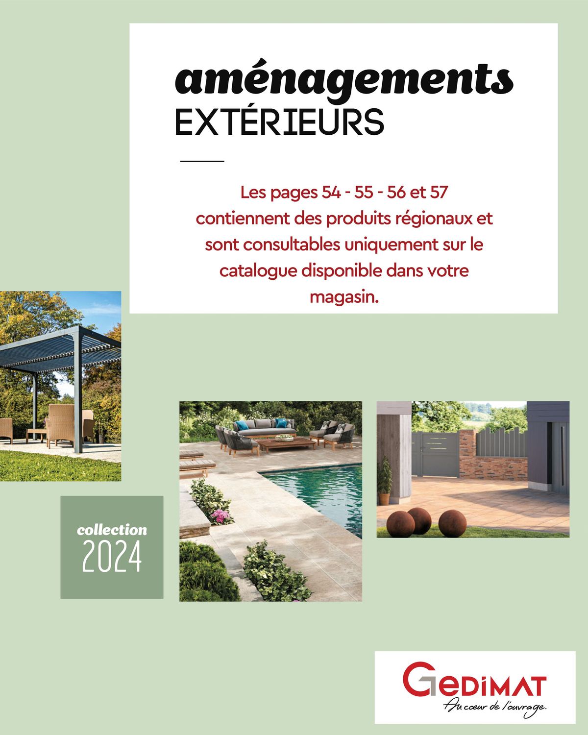 Catalogue Catalogue Gedimat AMENAGEMENTS EXTERIEURS 2024, page 00054