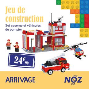 Promos de Bazar et Déstockage | Jeu de construction caserne de pompier sur Noz | 13/06/2024 - 20/06/2024