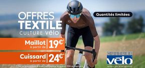 Promos de Sport à Gex | Offres textile sur Culture Vélo | 13/06/2024 - 30/06/2024