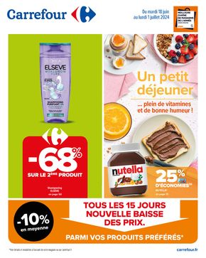 Promos de Supermarchés à Pleaux | TOUS LES 15 JOURS NOUVELLE BAISSE DES PRIX. sur Carrefour Drive | 18/06/2024 - 01/07/2024