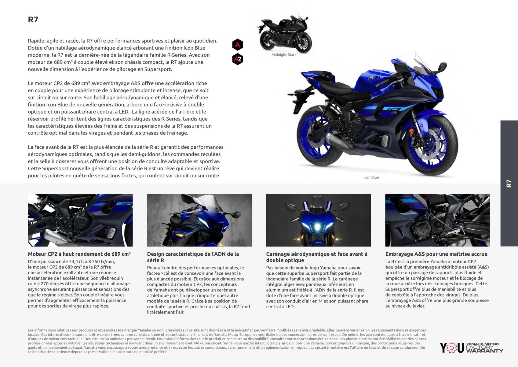 Catalogue Catalogue Yamaha Motos - Supersport, page 00002