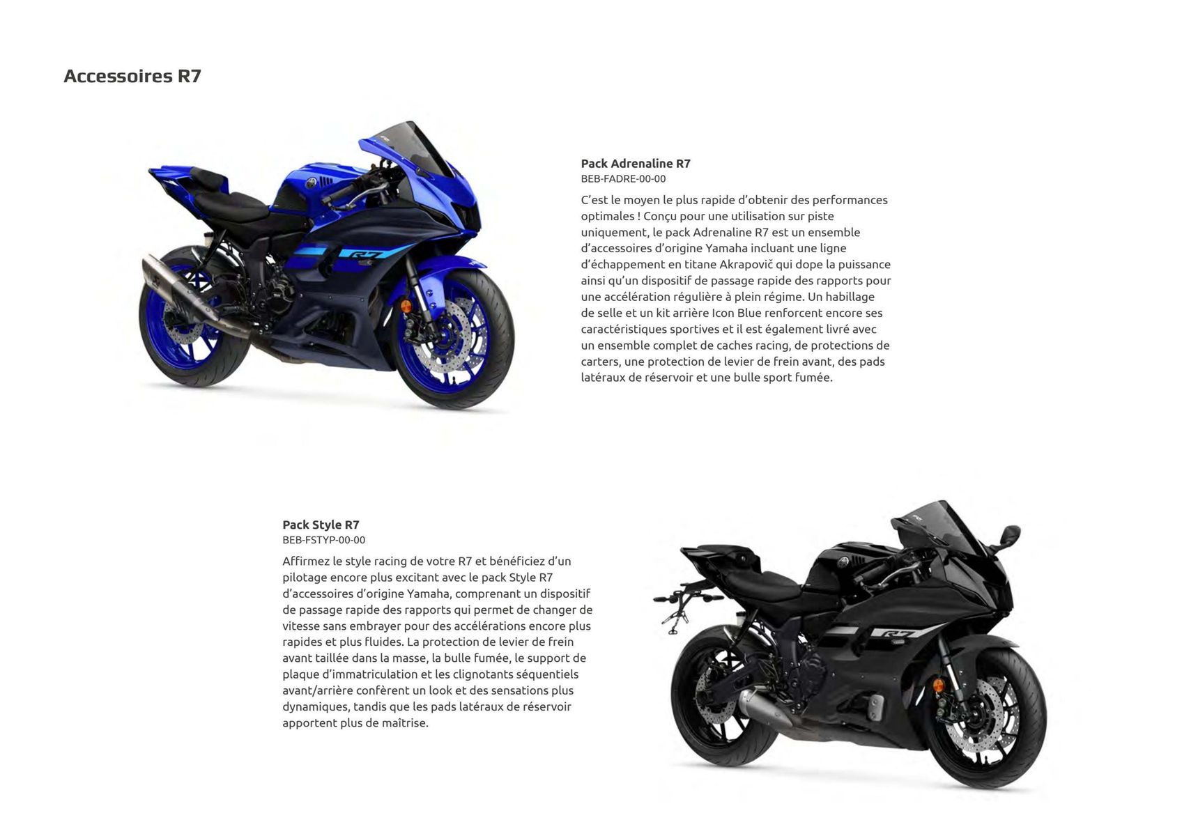 Catalogue Catalogue Yamaha Motos - Supersport, page 00003