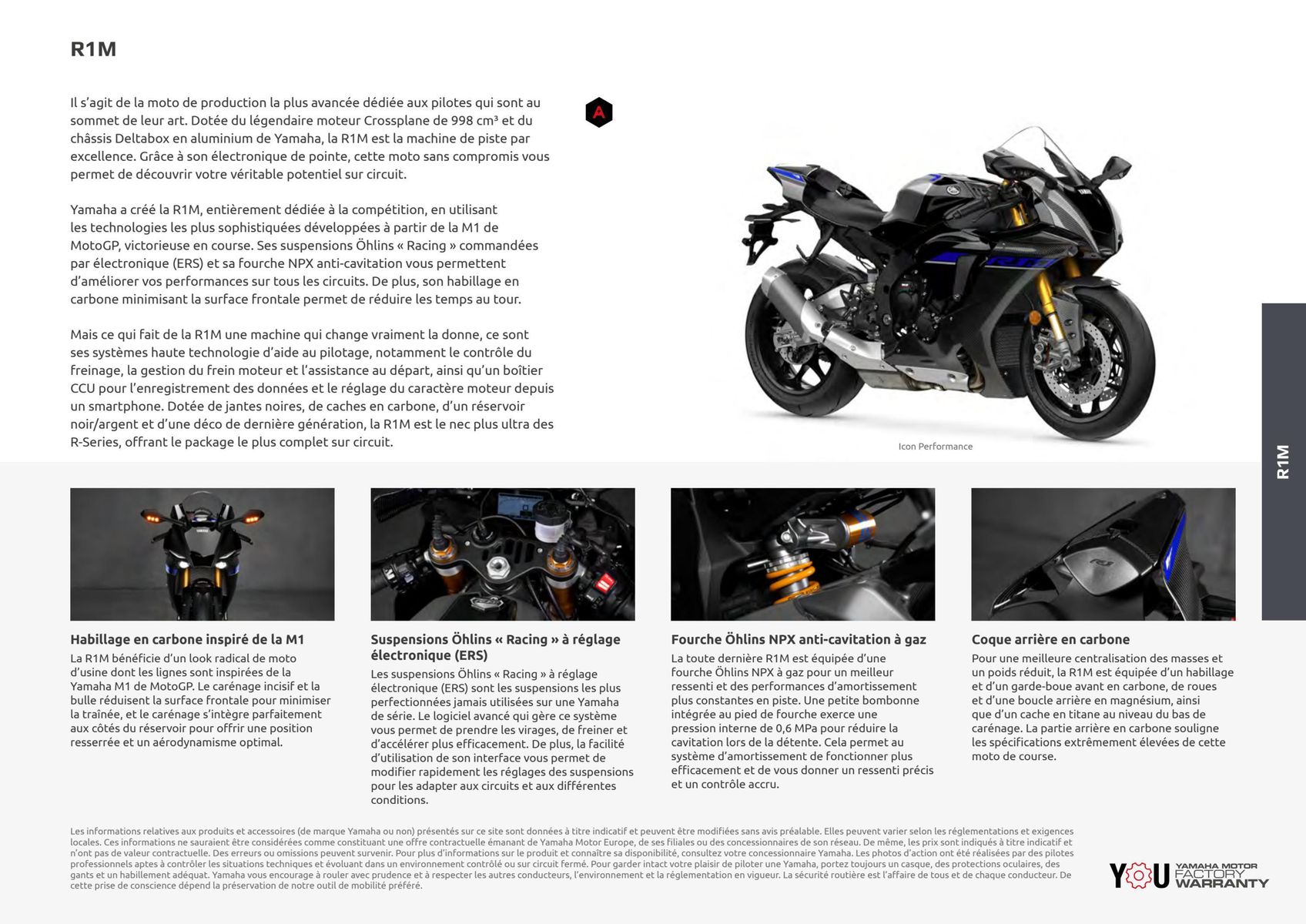 Catalogue Catalogue Yamaha Motos - Supersport, page 00036