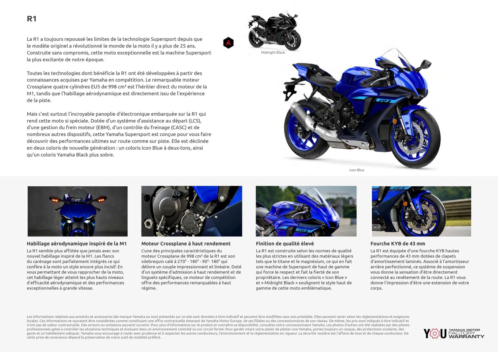 Catalogue Catalogue Yamaha Motos - Supersport, page 00056