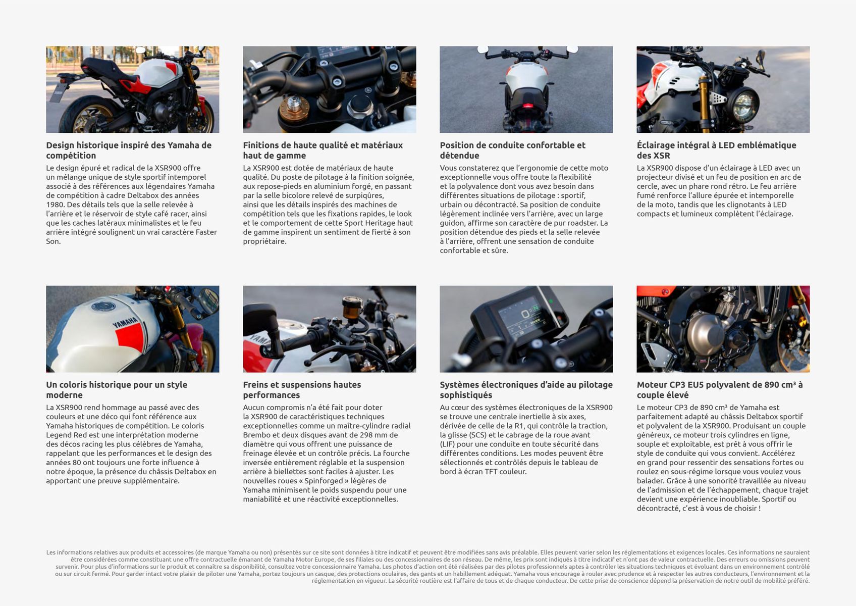 Catalogue Catalogue Yamaha Motos - Sport Heritage, page 00007