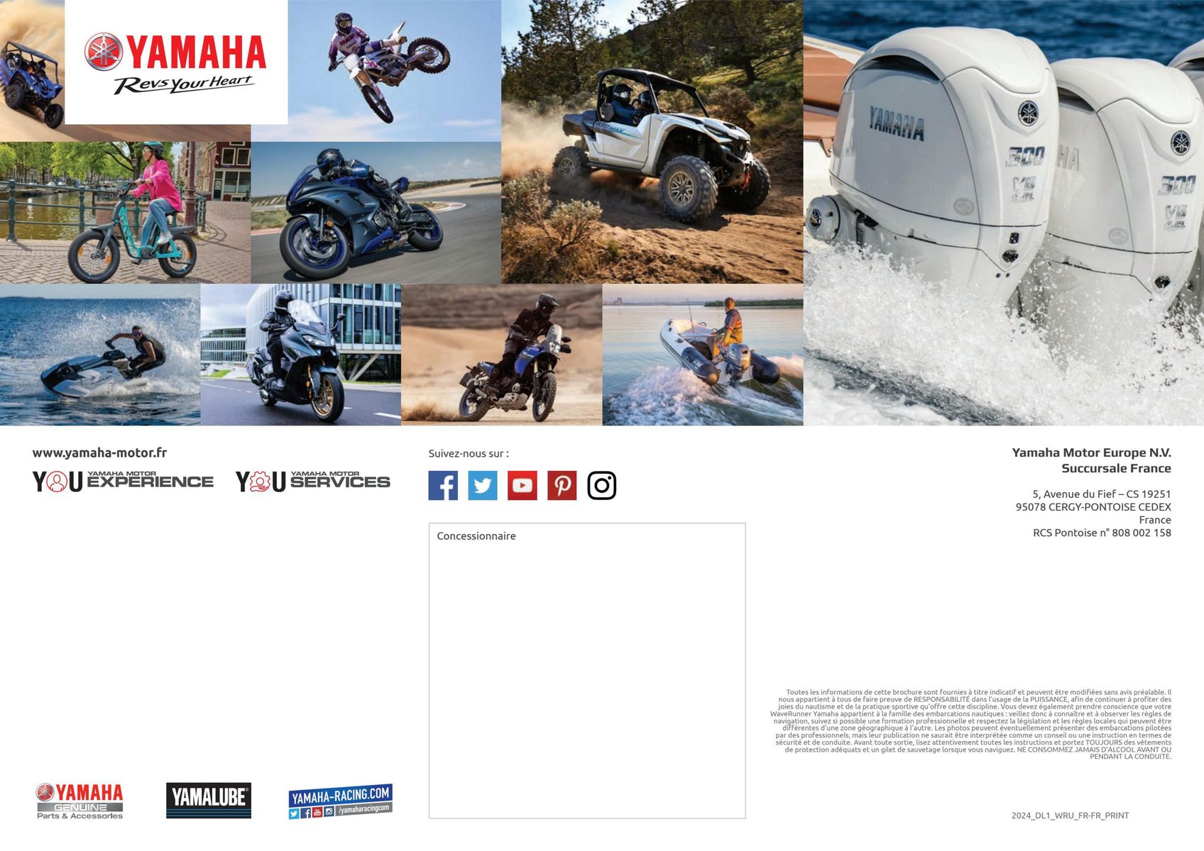 Catalogue Catalogue Yamaha Marine - WaveRunners, page 00042