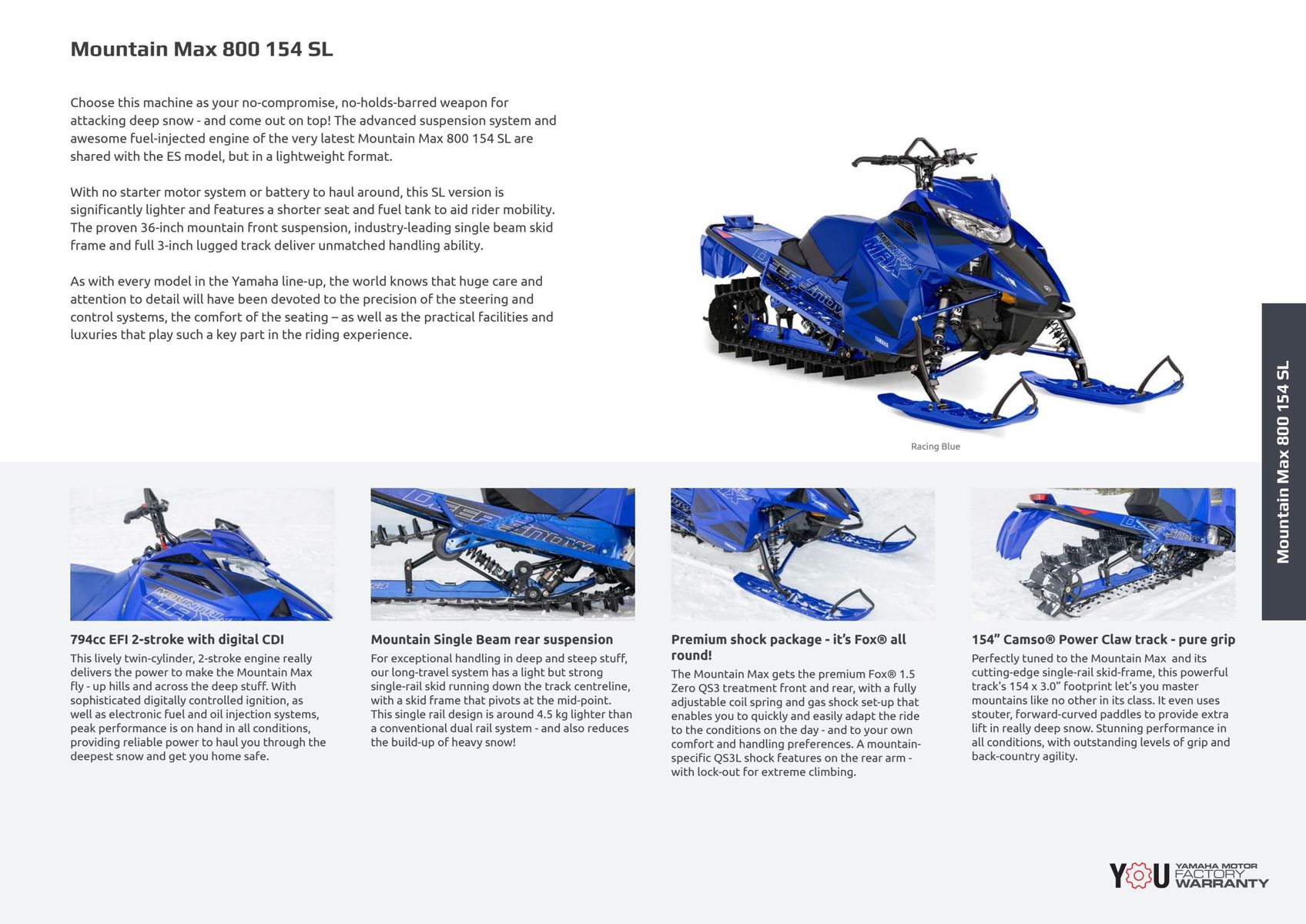 Catalogue Catalogue Yamaha Motoneiges - Snowmobiles, page 00011