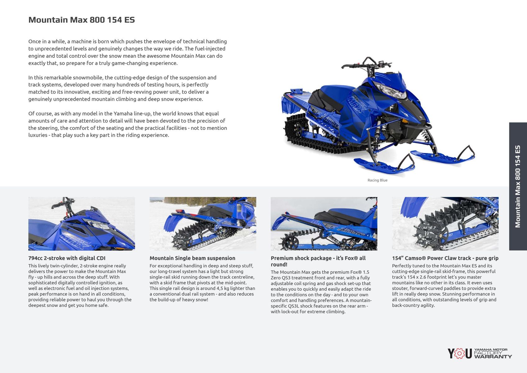 Catalogue Catalogue Yamaha Motoneiges - Snowmobiles, page 00013