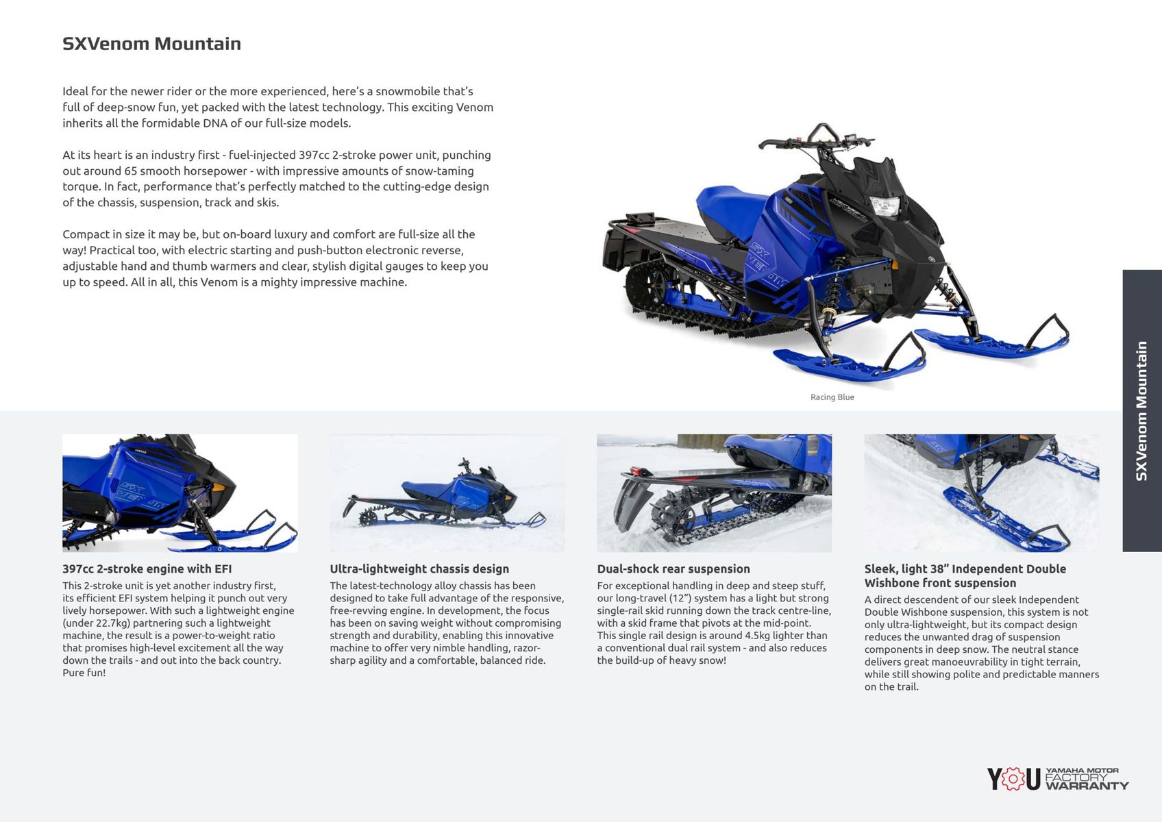 Catalogue Catalogue Yamaha Motoneiges - Snowmobiles, page 00015