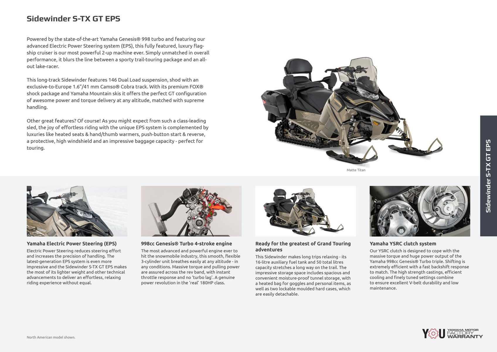 Catalogue Catalogue Yamaha Motoneiges - Snowmobiles, page 00047