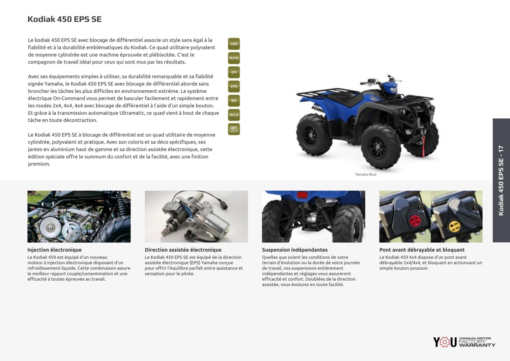 Catalogue Catalogue Yamaha Quatre roues - Quads et SSV, page 00008