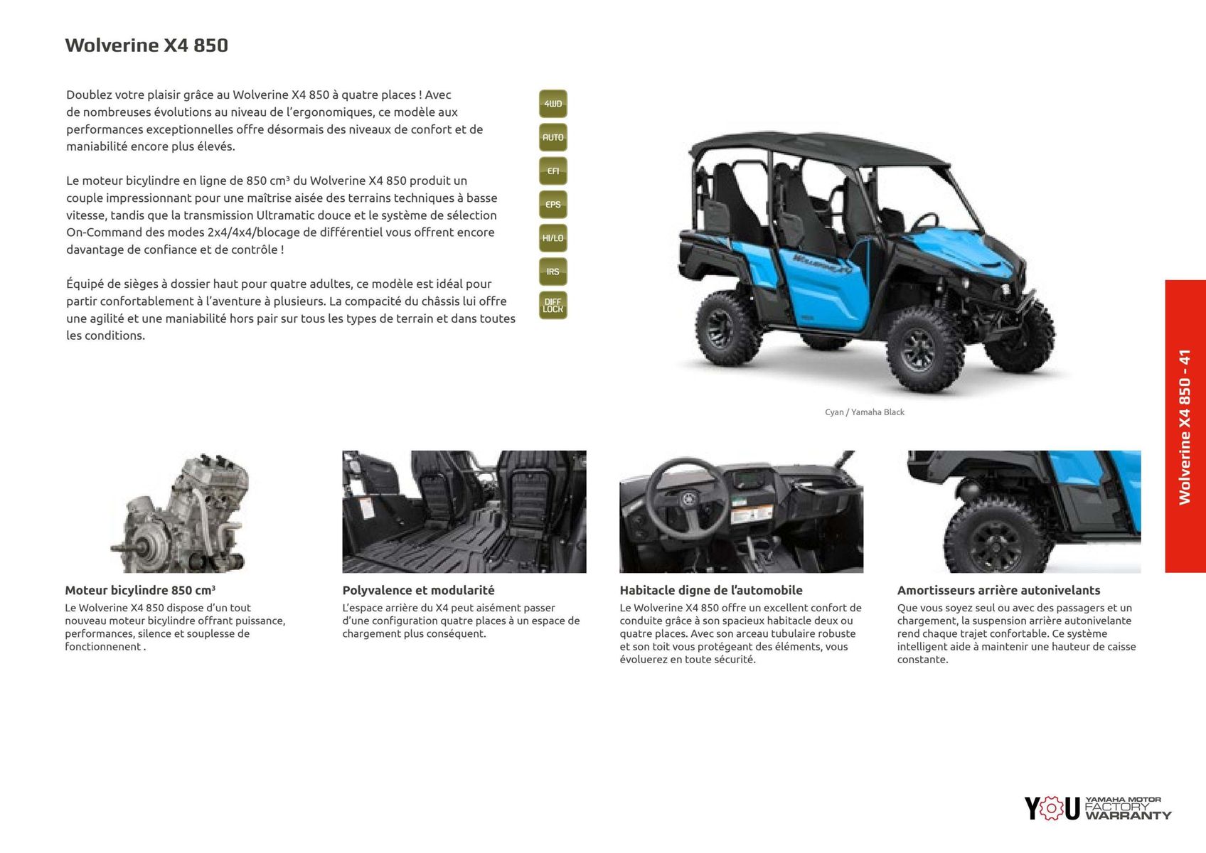 Catalogue Catalogue Yamaha Quatre roues - Quads et SSV, page 00035