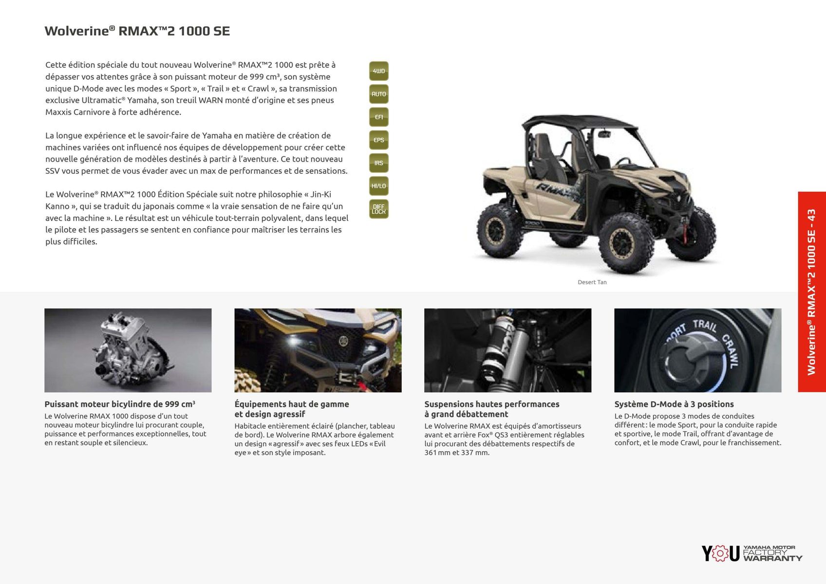 Catalogue Catalogue Yamaha Quatre roues - Quads et SSV, page 00037