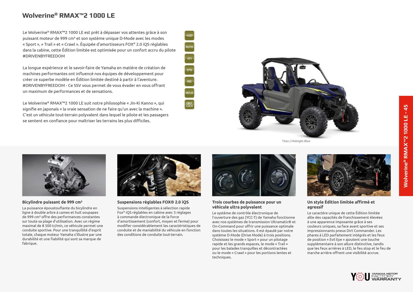 Catalogue Catalogue Yamaha Quatre roues - Quads et SSV, page 00039