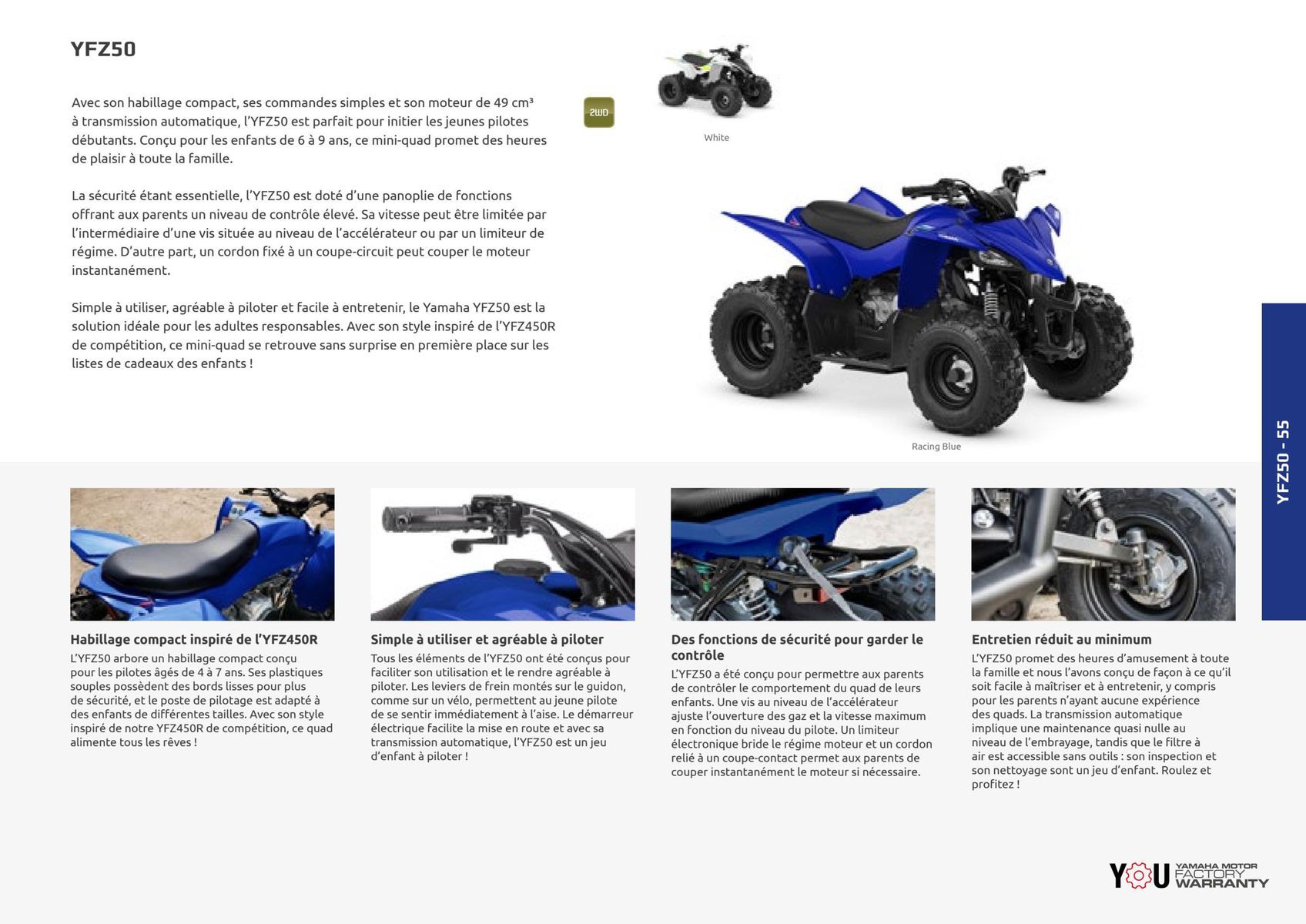 Catalogue Catalogue Yamaha Quatre roues - Quads et SSV, page 00050