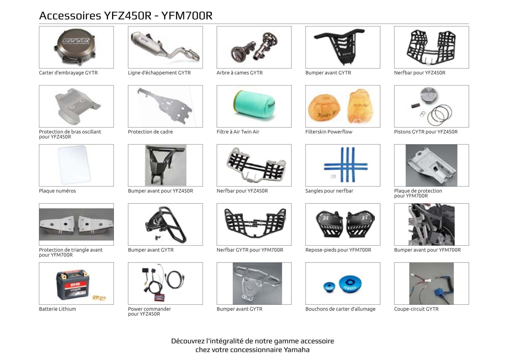 Catalogue Catalogue Yamaha Quatre roues - Quads et SSV, page 00069