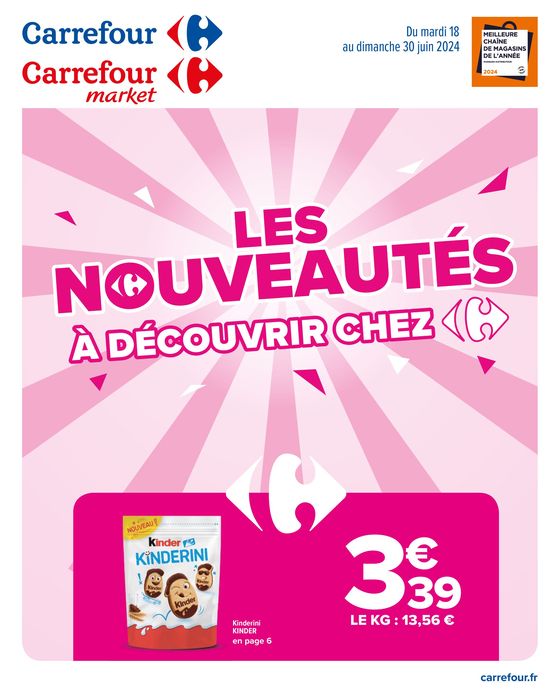 Catalogue Carrefour Drive à Paris | LES NOUVEAUTÉS À DÉCOUVRIR CHEZ CARREFOUR | 18/06/2024 - 30/06/2024