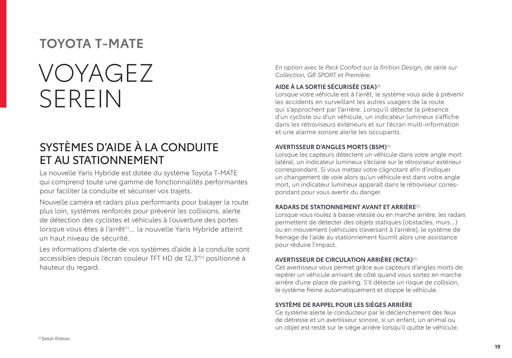 Catalogue Toyota Nouvelle Yaris, page 00019