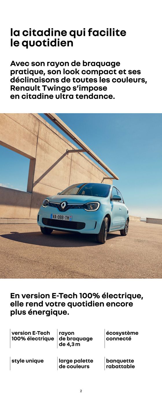 Catalogue Renault à Dax | RENAULT TWINGO E-Tech 100% électrique | 18/06/2024 - 31/12/2024