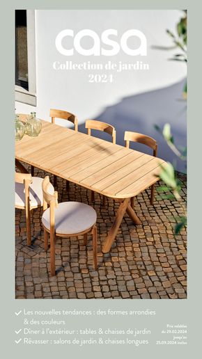 Promos de Meubles et Décoration à L'Isle-Adam | Découvrez Notre Nouvelle Collection De Jardin 2024 sur Casa | 19/06/2024 - 25/09/2024