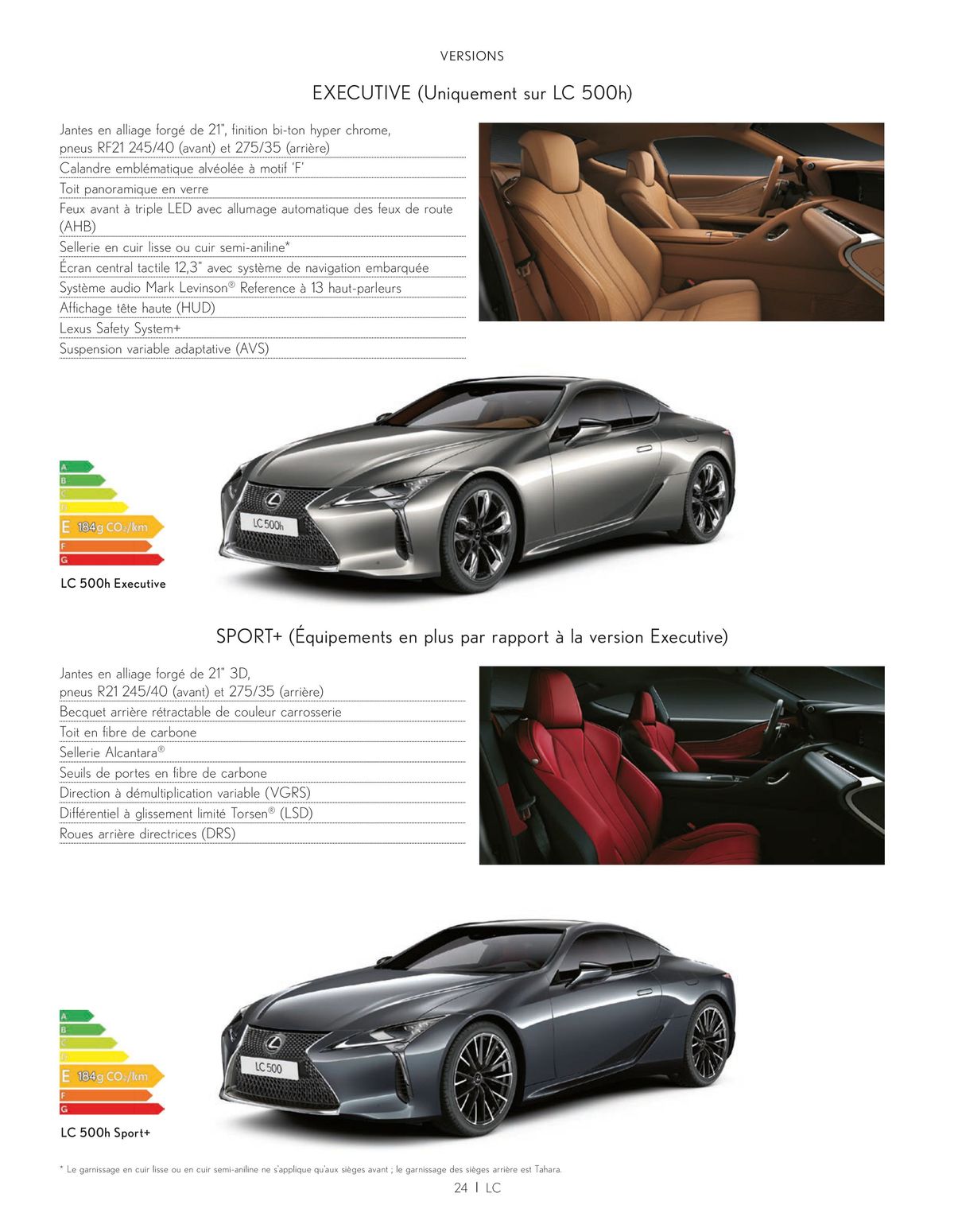 Catalogue Lexus LC LC 500h et LC 500, page 00024