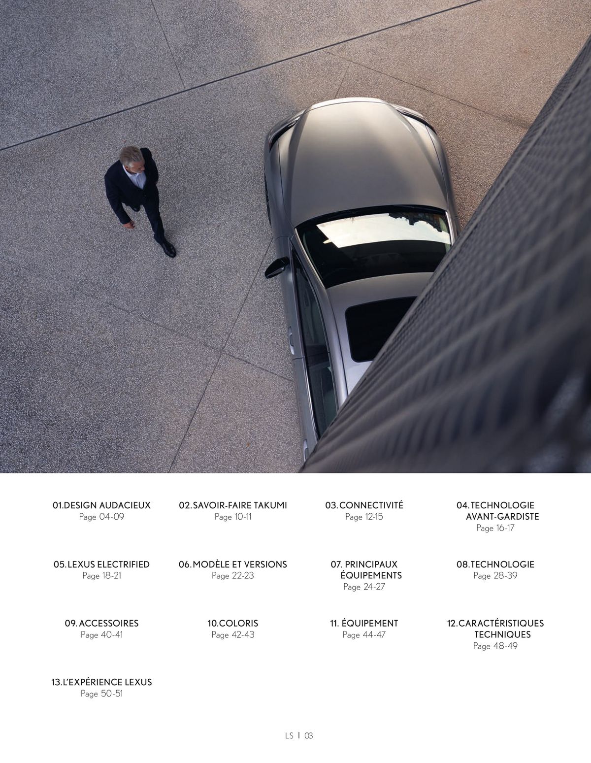 Catalogue Lexus LS 500h Hybride auto-rechargeable, page 00003