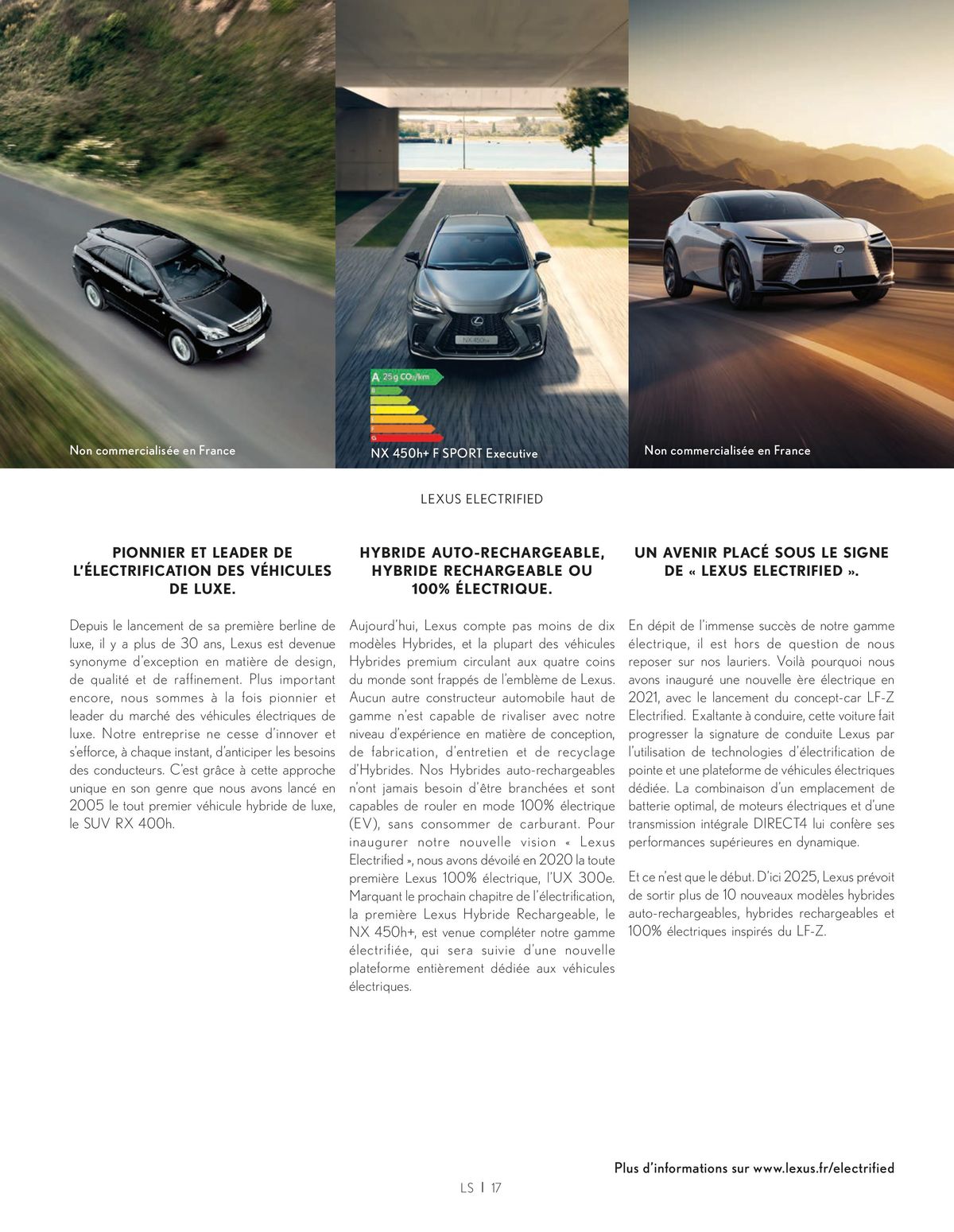Catalogue Lexus LS 500h Hybride auto-rechargeable, page 00017