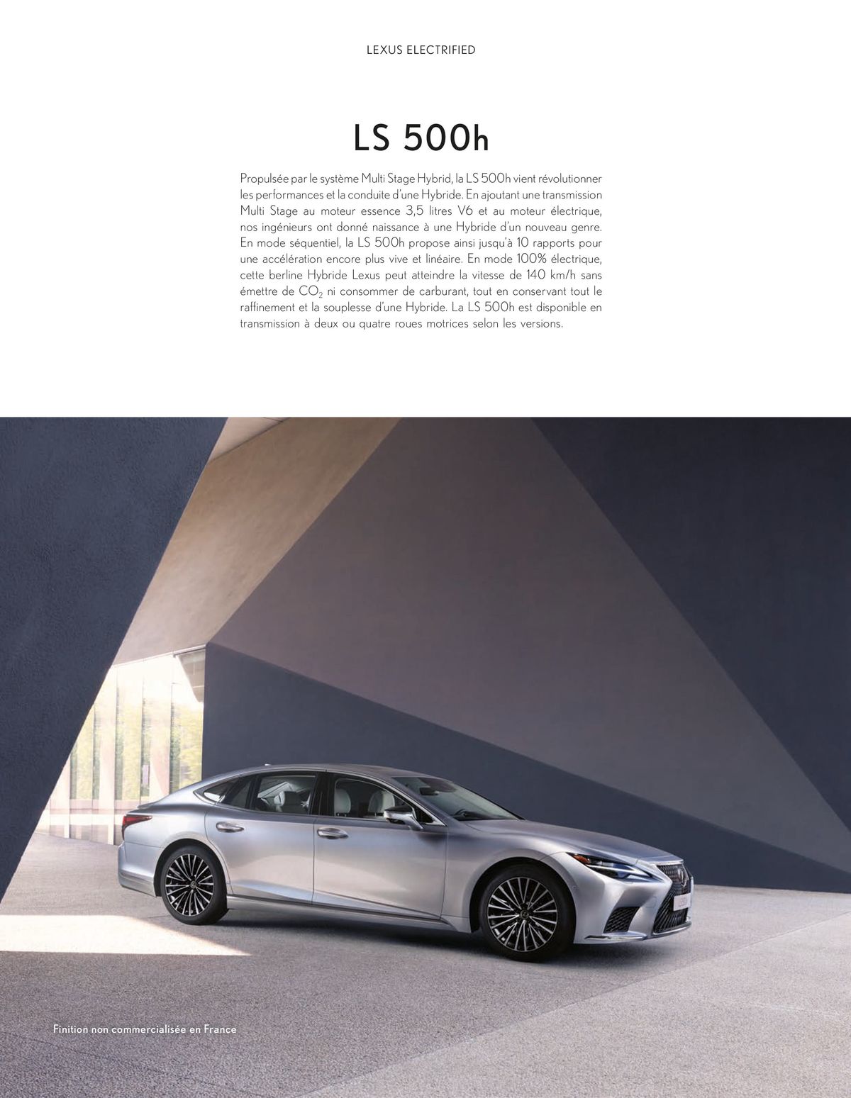 Catalogue Lexus LS 500h Hybride auto-rechargeable, page 00020