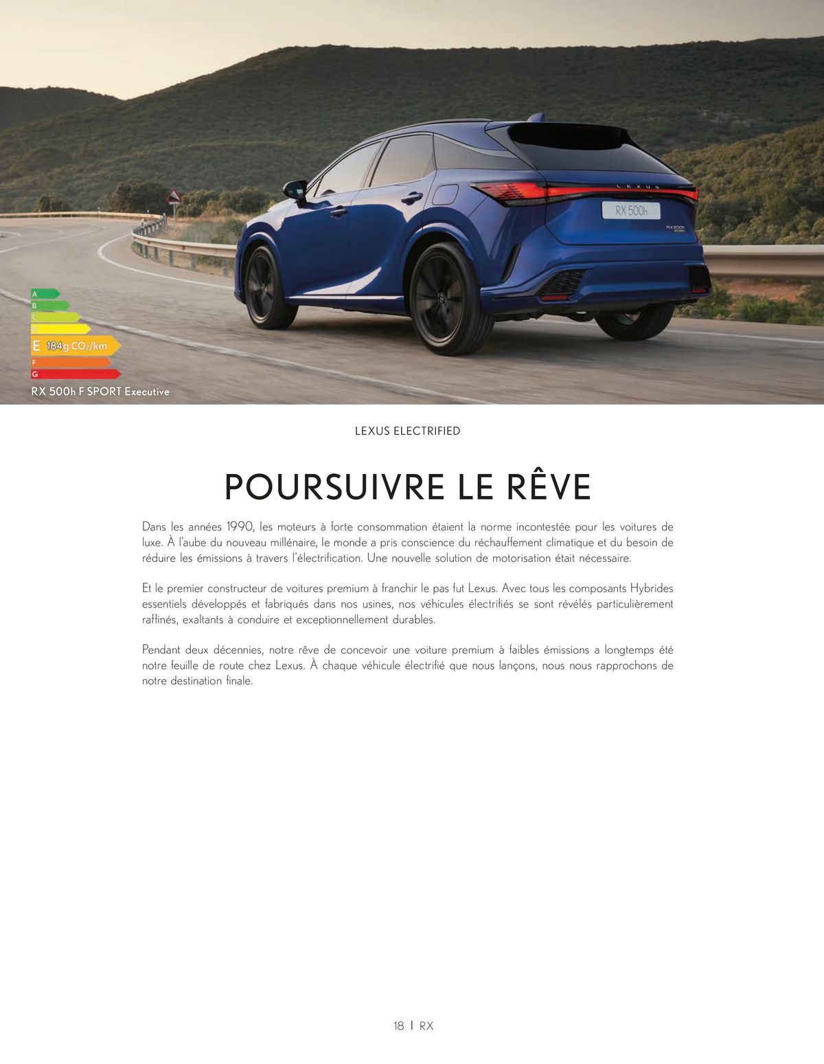 Catalogue Lexus NOUVEAU RX, page 00018