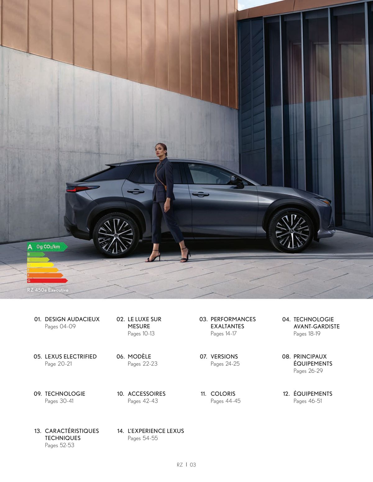 Catalogue Lexus NOUVEAU RZ, page 00003