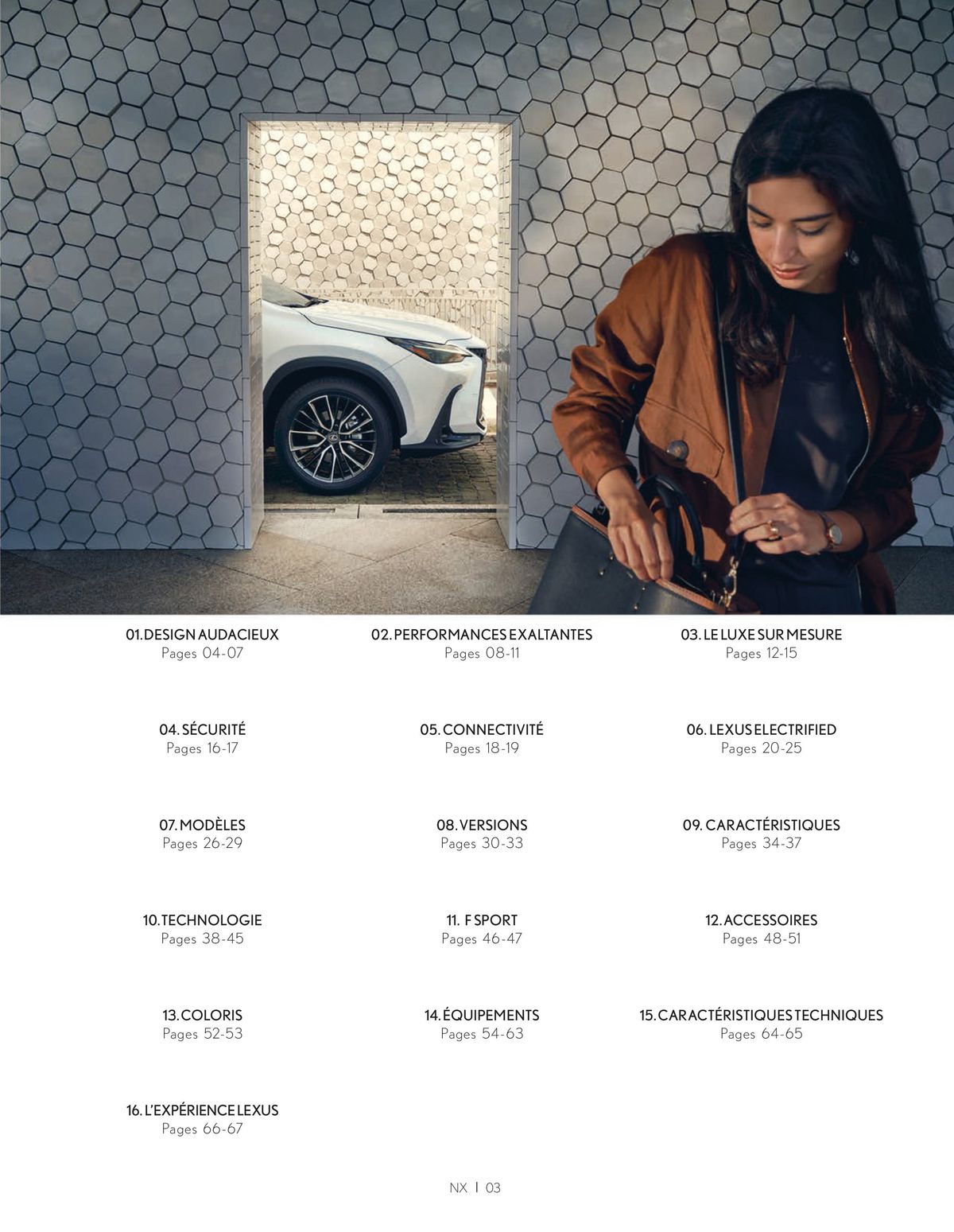Catalogue Lexus NX 350h HYBRIDE NX 450h+ HYBRIDE RECHARGEABLE, page 00003