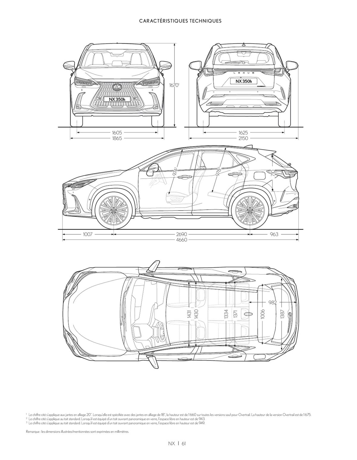 Catalogue Lexus NX 350h HYBRIDE NX 450h+ HYBRIDE RECHARGEABLE, page 00061