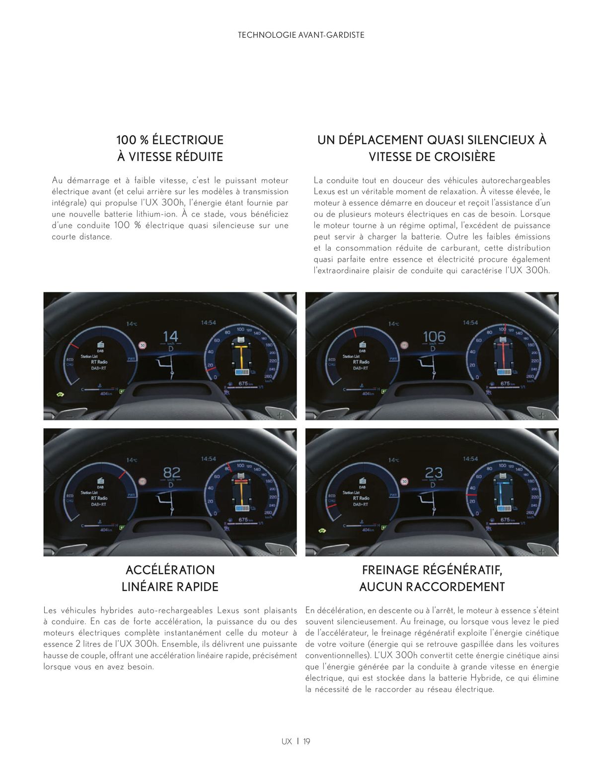 Catalogue Lexus HYBRIDE AUTO-RECHARGEABLE, page 00019