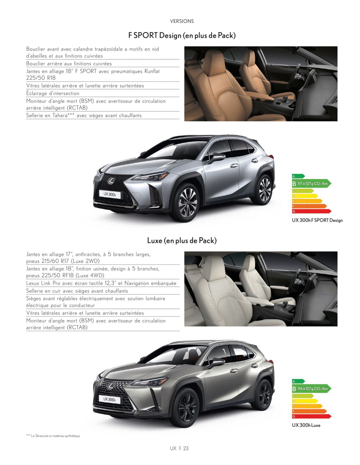 Catalogue Lexus HYBRIDE AUTO-RECHARGEABLE, page 00023