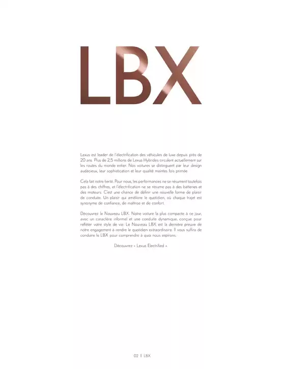 Catalogue Lexus à Annemasse | Lexus LBX | 24/06/2024 - 28/02/2025