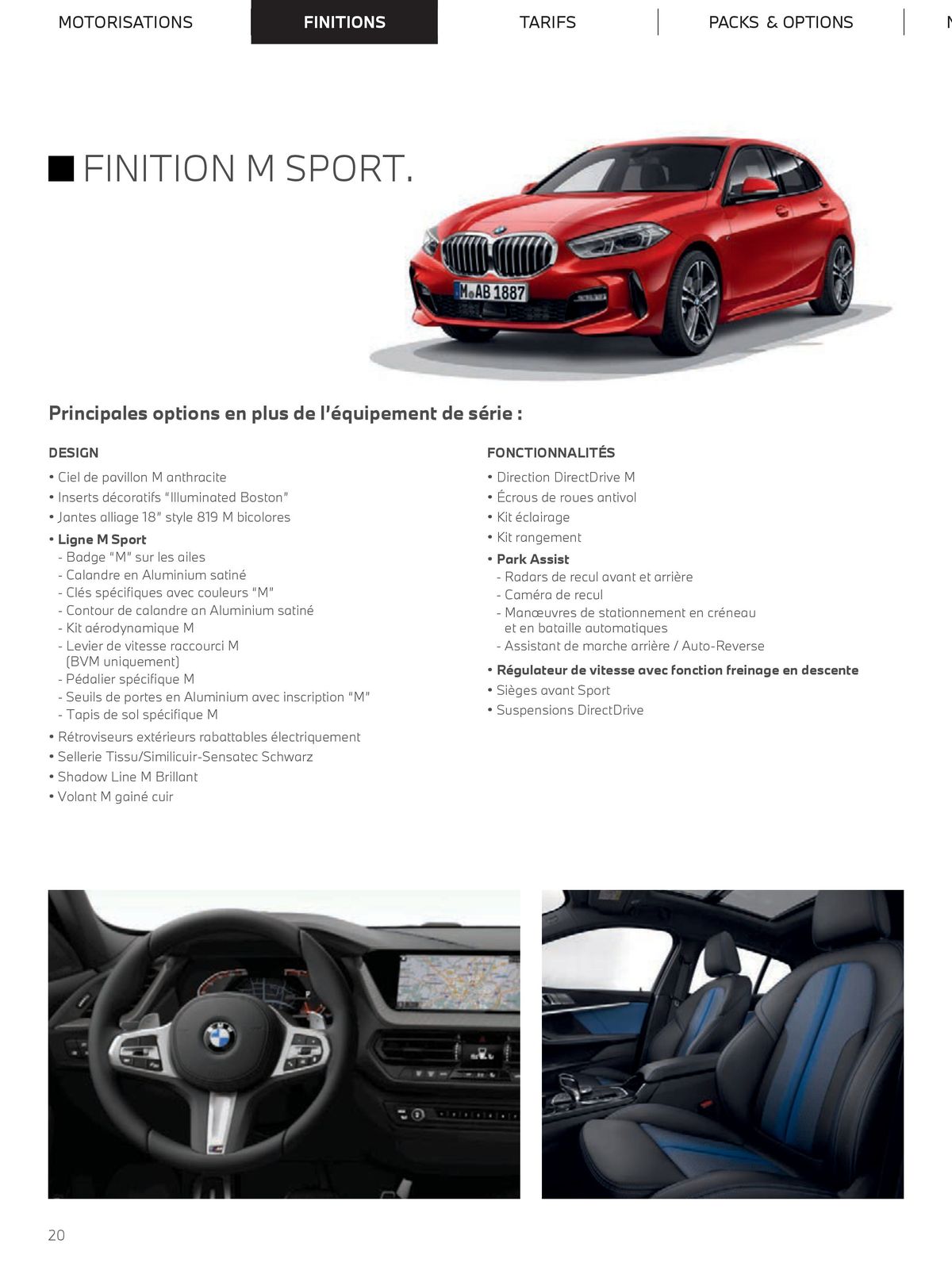 Catalogue THE BMW SÉRIE 1, page 00020