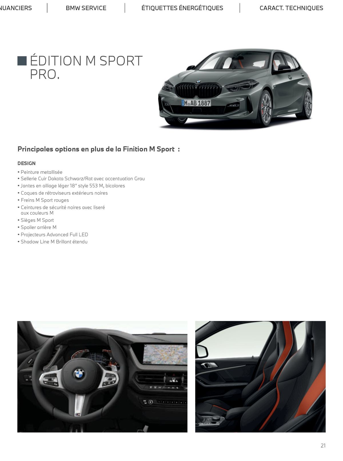 Catalogue THE BMW SÉRIE 1, page 00021